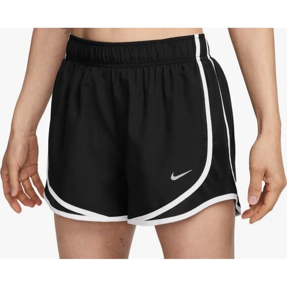 NWT Nike Small Women Tempo Dri-Fit Mid Rise Brief-Lined Running Shorts 3” Black - Picture 1 of 10